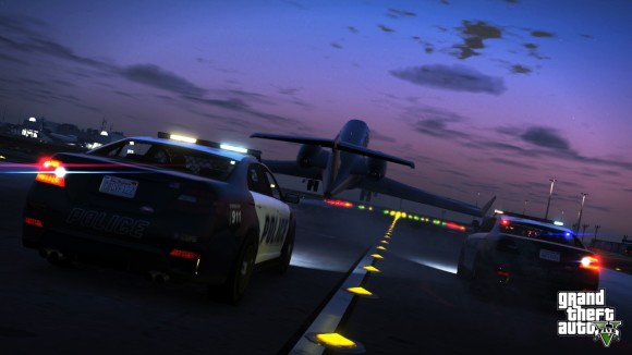 Polícia persegue avião Shamal no GTA V