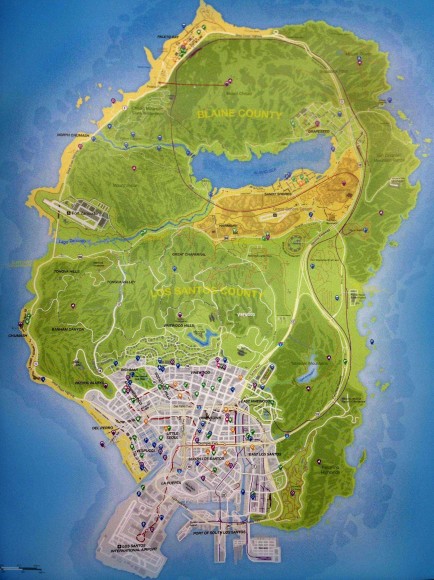 Mapa Oficial do GTA V
