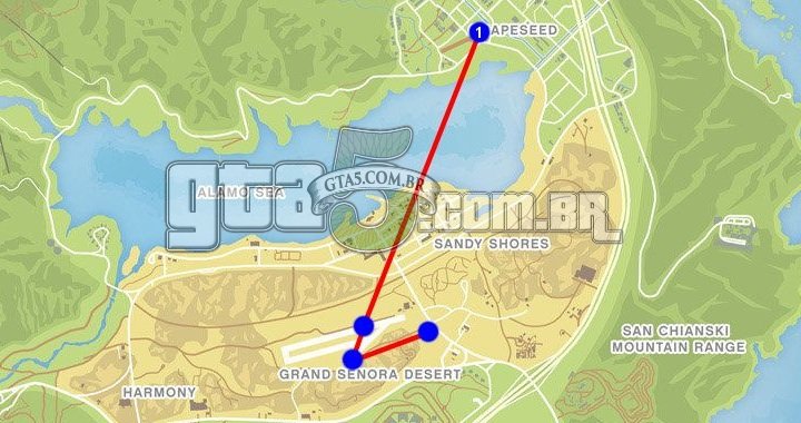 Mapa Trafico Aereo 1 GTA V - GTA 5