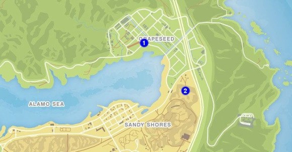 Mapa Trafico Terrestre 1 GTA V