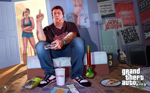 Artwork da Tracey e do Jimmy do GTA V