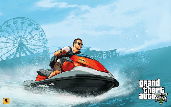 Artwork do Michael em jetski do GTA V