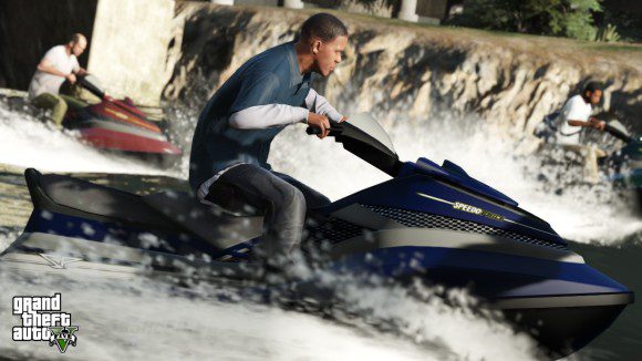 Franklin e Trevor de Jetski no GTA V