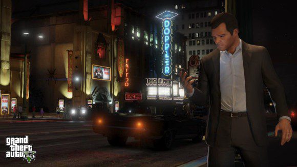 Michael usa celular no GTA V