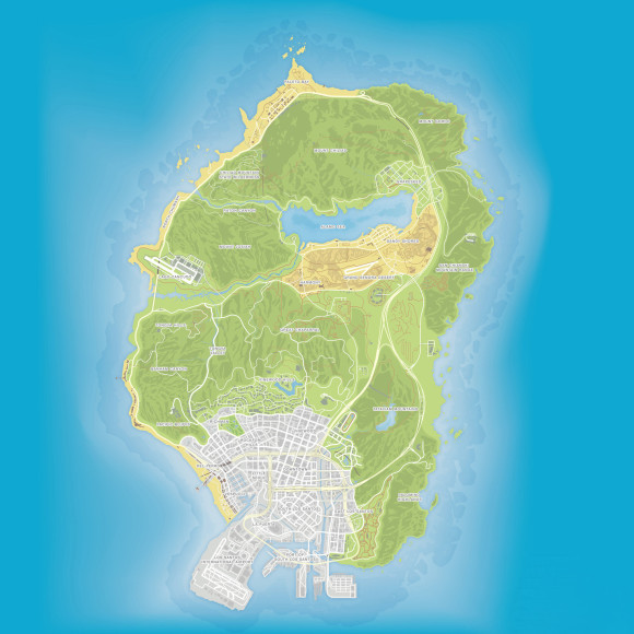 Mapa digital do GTA V