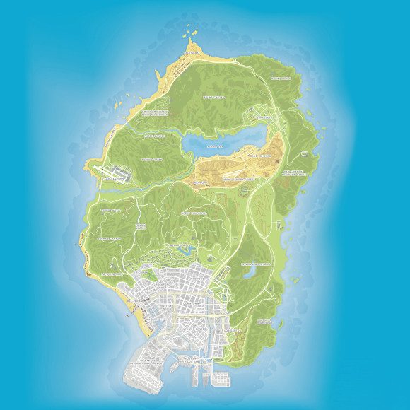 Mapa digital do GTA V