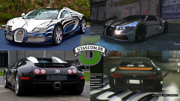 Truffade Adder e Bugatti Veyron GTA V