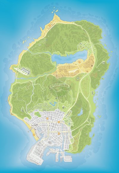 Mapa de hospitais do GTA 5
