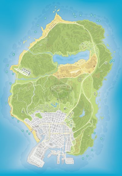 Mapa de lixo nuclear do GTA 5