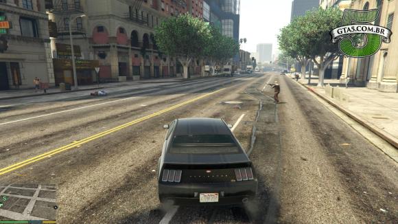 Pedestres se enfrentam no Mod de guerra de pedestres para GTA V de PC