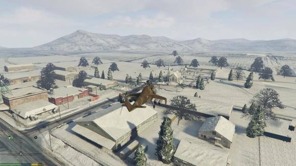 Voand sobre North Yankton com mod no GTA V